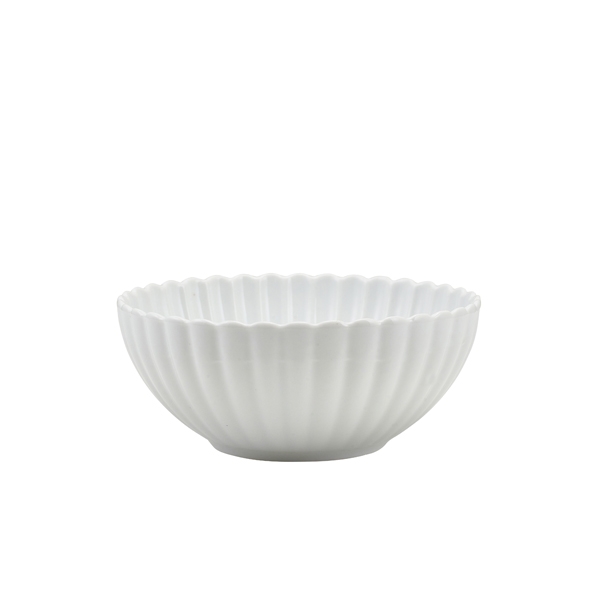 GENWARE | INCISE PORCELAIN SCALLOPED SIDE BOWL 13CM X 6 | BW-ISC13