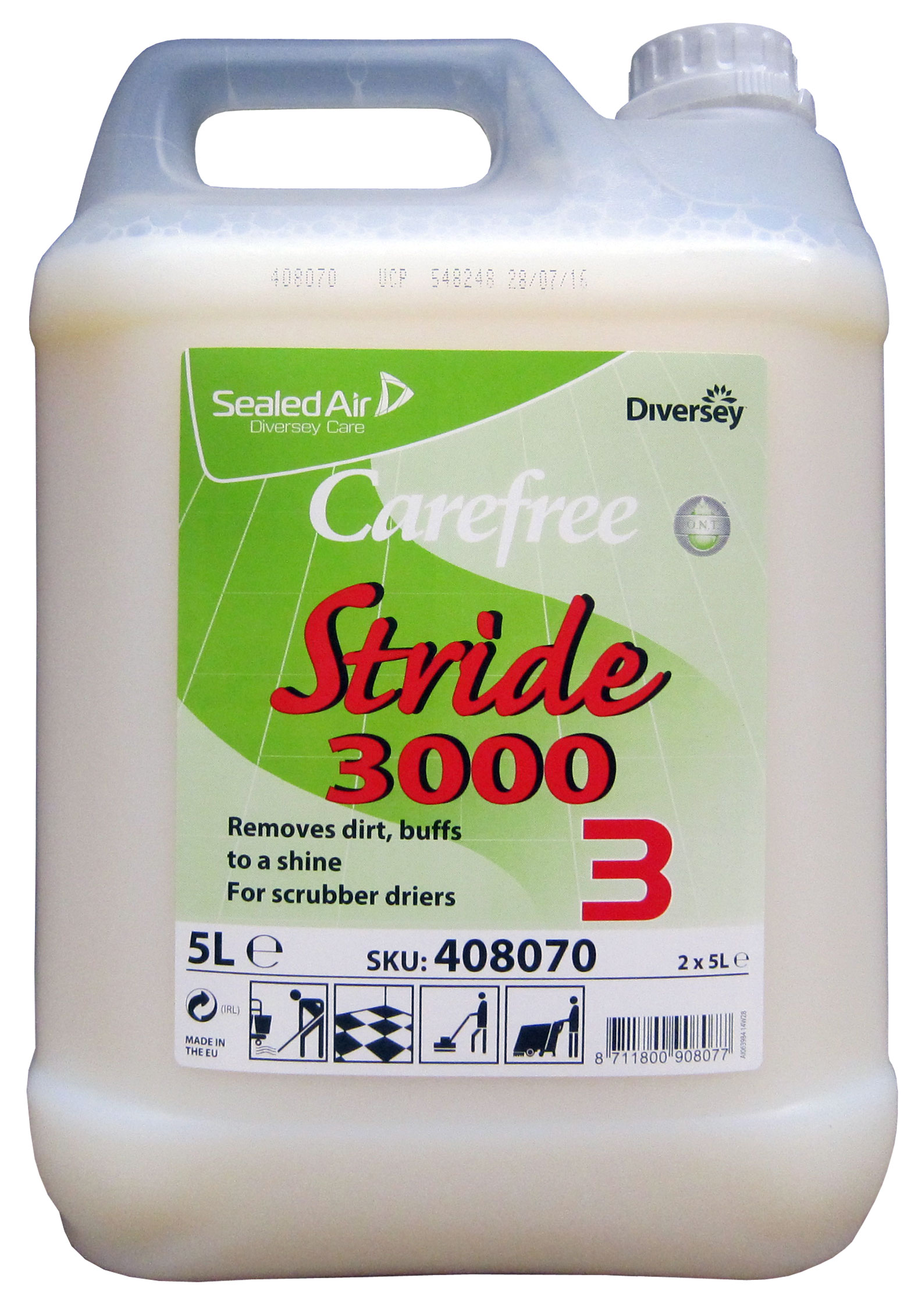DIVERSEY | CAREFREE COMBI & CARE (FORMERLY STRIDE 3000) X 5 LTR | 408070