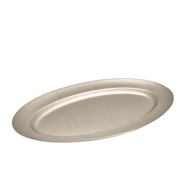 GENWARE | VINTAGE STEEL OVAL PLATTER 48CM X 6 | SPL48V