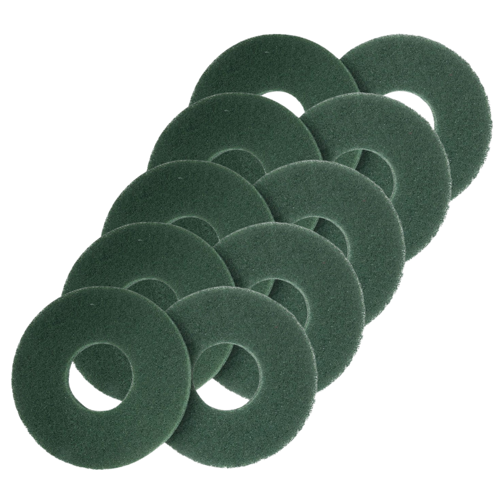 NUMATIC | NCC 220MM NUPAD FLOOR PAD GREEN X 10 | 1006234 | 912352