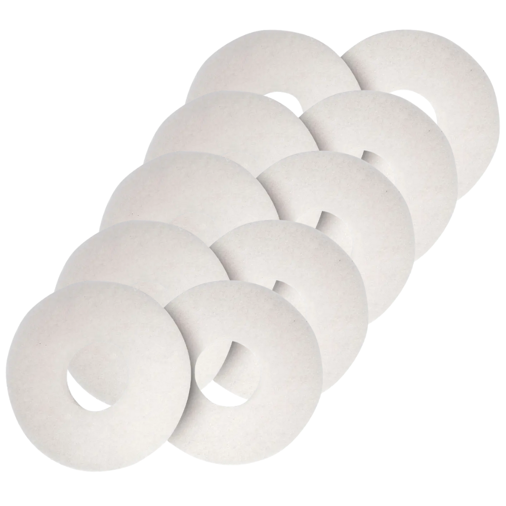 NUMATIC | NCC 220MM NUPAD FLOOR PAD WHITE X 10 | 1006235 | 912354