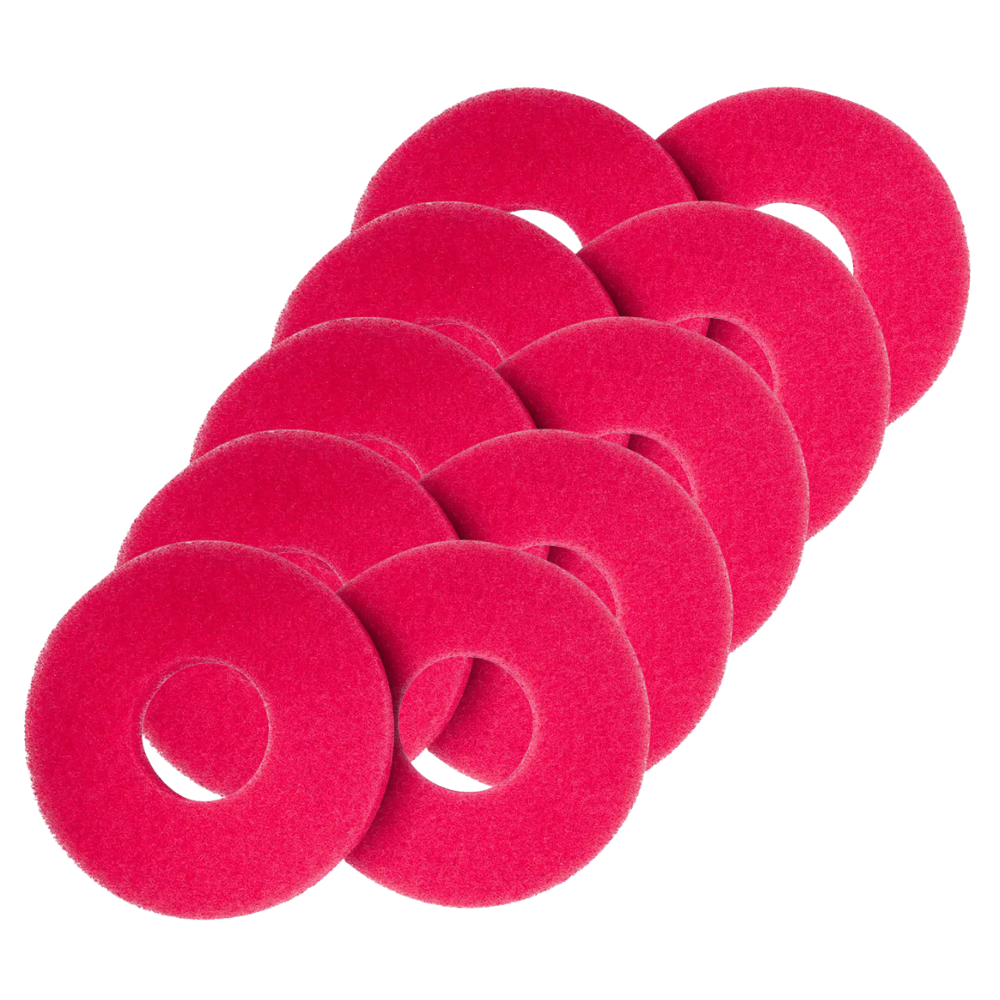NUMATIC NCC 220MM NUPAD FLOOR PAD RED X 10 | 1006451 | 912353