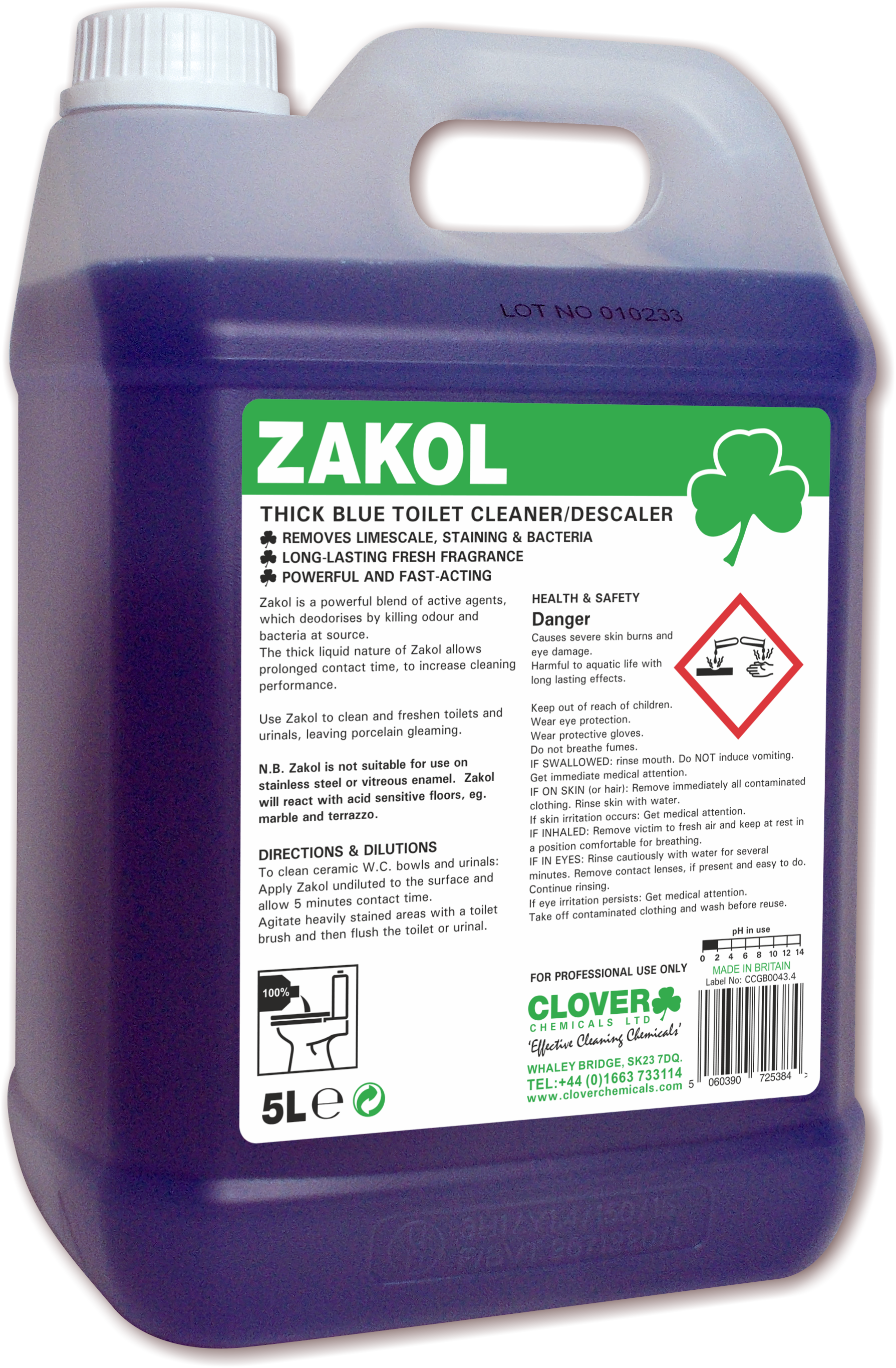 CLOVER (CHRISTEYNS) | 501 ZAKOL X 5LTR | 501
