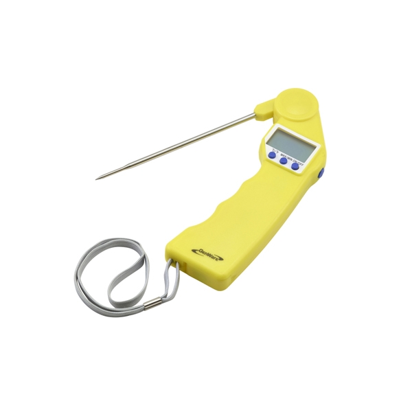 GENWARE | YELLOW FOLDING PROBE POCKET THERMOMETER | THERM-FLDY