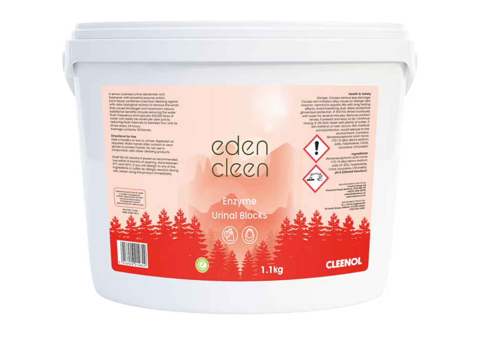 CLEENOL | EDENCLEEN ENZYME URINAL BLOCKS 1.1KG | EDN-EUB-1X1.1
