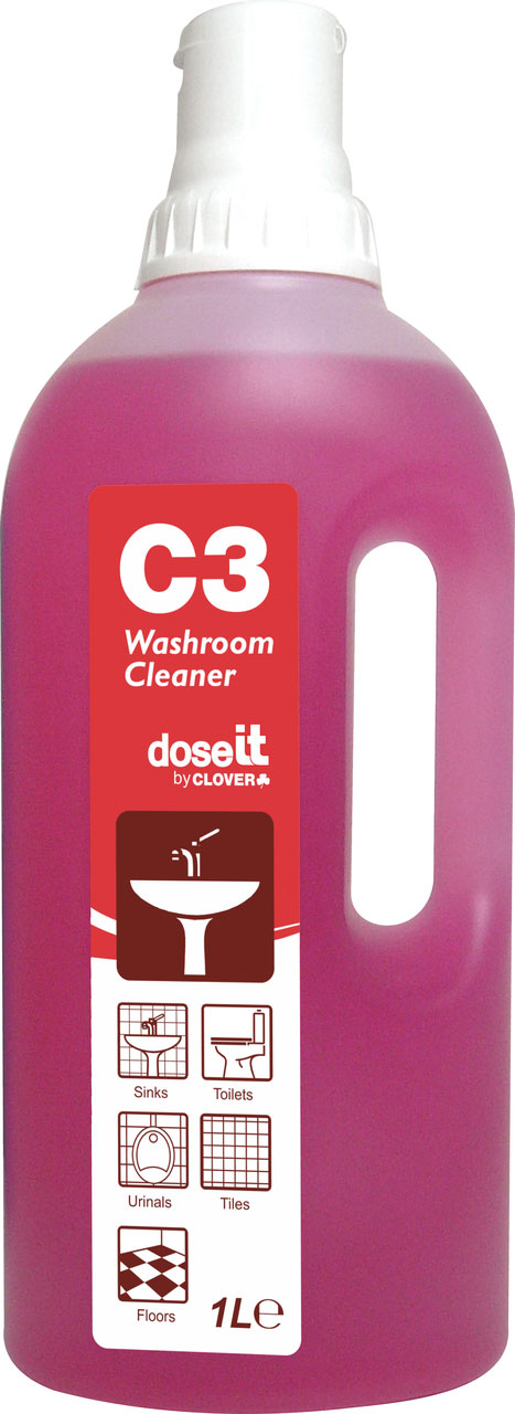 CLOVER (CHRISTEYNS) |  C3 DOSE-IT WASHROOM CLEANER X 1 LTR | 533