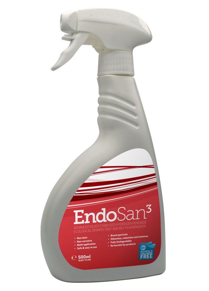 ENDO ENTERPRISES | ENDOSAN 3% SILVER STABILISED HYDROGEN PEROXIDE 500ML X 15 (CASE) | 25-03-SPR