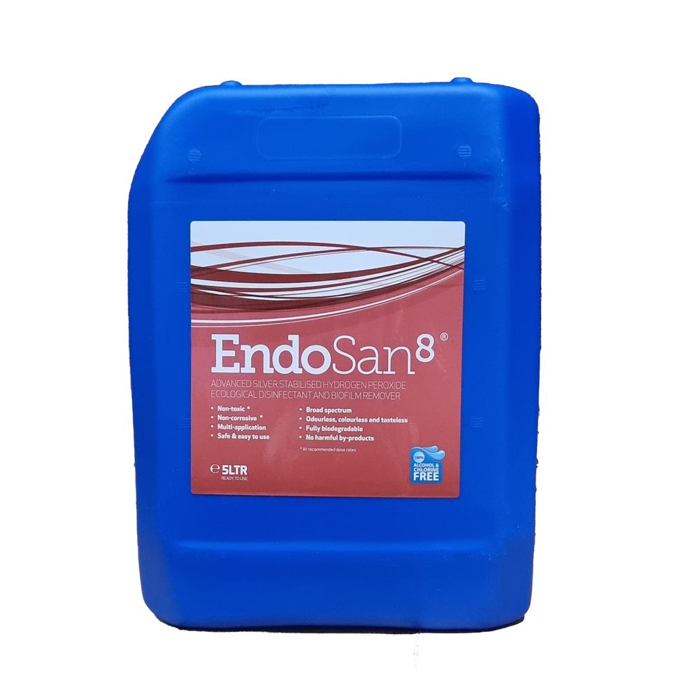 ENDO ENTERPRISES | ENDOSAN 8% SILVER STABILISED HYDROGEN PEROXIDE X 5 LTR | 38589