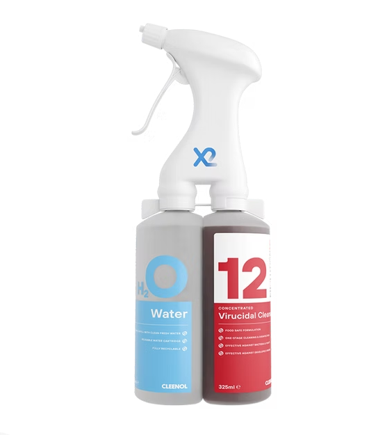 CLEENOL | X2 EVOLUTION EV12 VIRUCIDAL MULTI PURPOSE CLEANER 4 X 325ML | EV12/X2