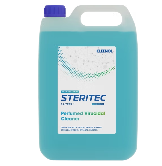 CLEENOL | STERITEC PERFUMED VIRUCIDAL CLEANER CONCENTRATE X 5 LTR | STE-PVC-CON