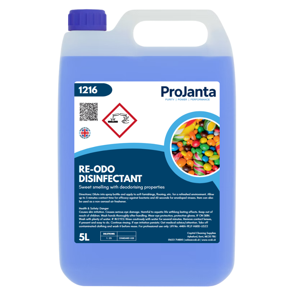 PROJANTA | RE ODO DISINFECTANT AND DEODOURISER X 5 LTR | 1216