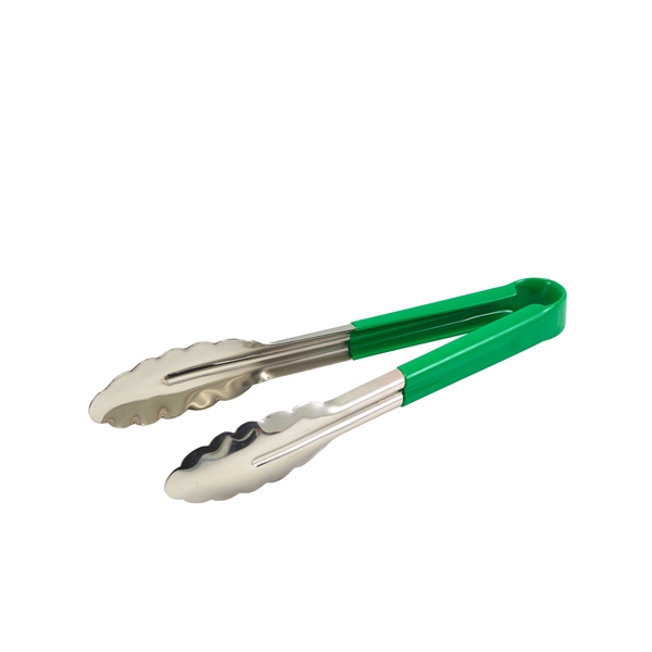 GENWARE | COLOUR CODED ST/ST. TONG 31CM GREEN | CCT31G