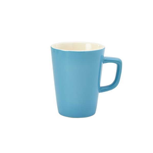 GENWARE | PORCELAIN BLUE LATTE MUG 34CL X 6 | 322135BL