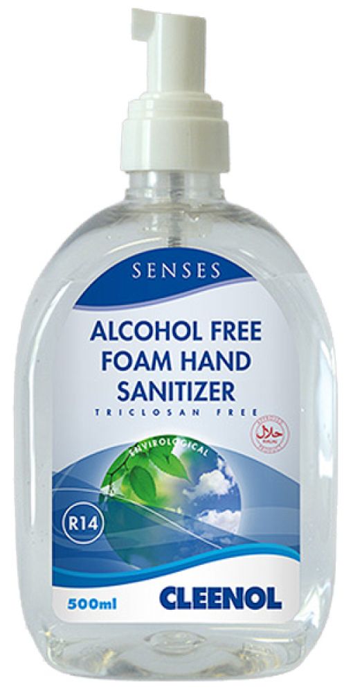 CLEENOL | SENSES ALCOHOL FREE FOAMING HAND SANITISER 6 X 500ML | 74095 | 74095