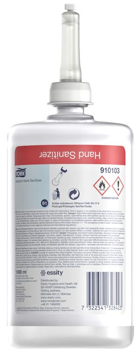 TORK | S1 SALUBRIN GEL HAND SANITISER 6 X 1 LTR | 910103 | 910103