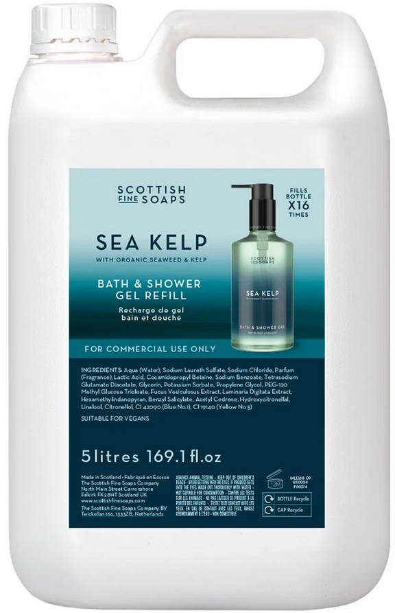 THE SCOTTISH FINE SOAP COMPANY | SEA KELP BATH & SHOWER GEL X 5 LTR | 836.418