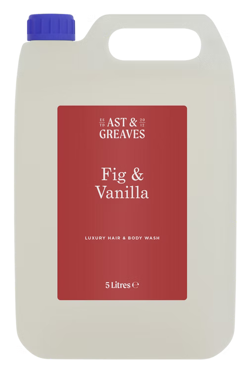 CLEENOL | AST & GREAVES FIG & VANILLA LUXURY HAIR & BODY WASH X 5 LTR | AG-FAV-2X5