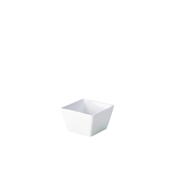 GENWARE | PORCELAIN SQUARE DISH 8.5 X 5.5CM/ 3.25 X X 6 | 357008