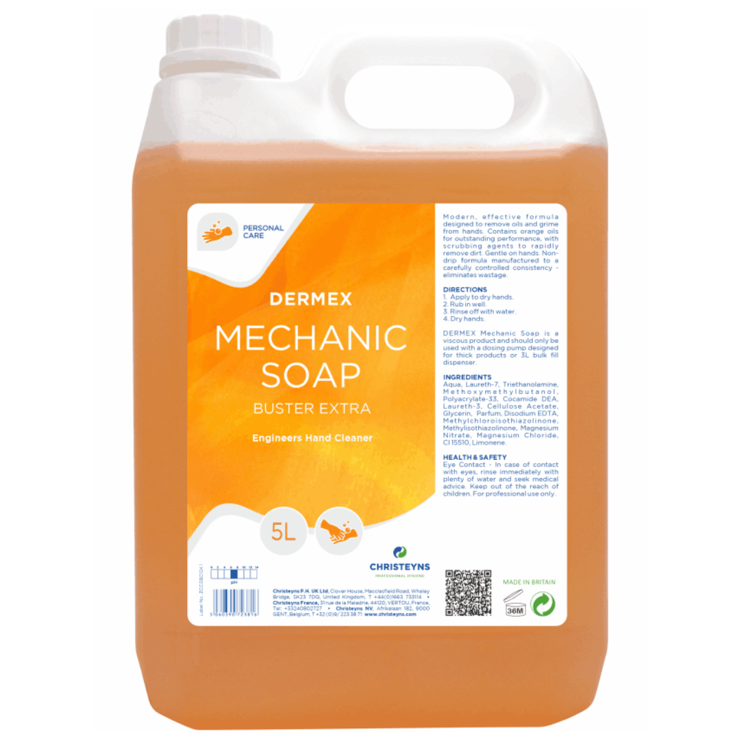 CLOVER (CHRISTEYNS) | DERMEX MECHANIC SOAP - BUSTER EXTRA X 5 LTR | 415