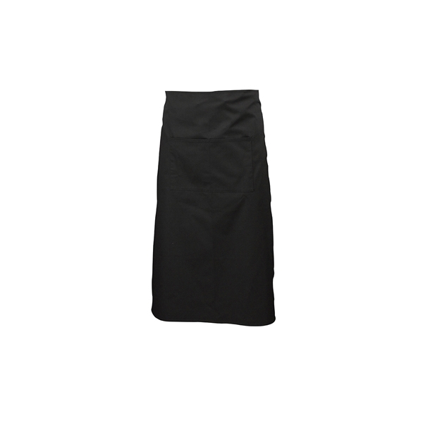 GENWARE | BLACK WAIST APRON W/ SPLIT POCKET 70CM | NA10