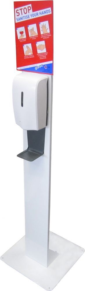 CAPITAL | TOUCH FREE HAND SANITISING STATION C/W BACKBOARD