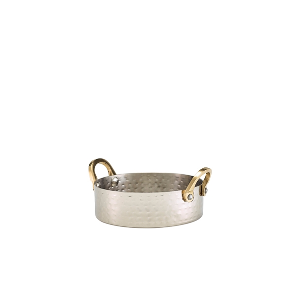 GENWARE | MINI HAMMERED STAINLESS STEEL CASSEROLE DISH 12 X 3.5CM X 12 | MHCD12