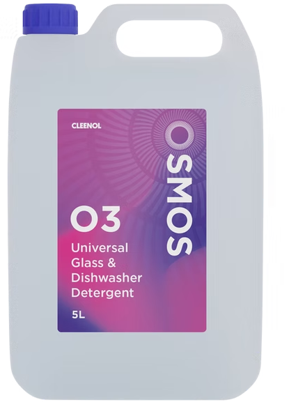 CLEENOL | OSMOS UNIVERSAL GLASS & DISHWASHER DETERGENT X 5 LTR | OSM-UGDD