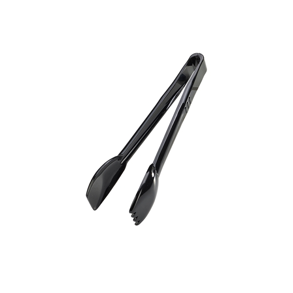 GENWARE |  BLACK SALAD TONGS 9" | 4609-03