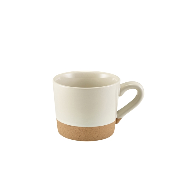 GENWARE | KAVA WHITE STONEWARE COFFEE CUP 28.5CL X 6 | CUP-KW28