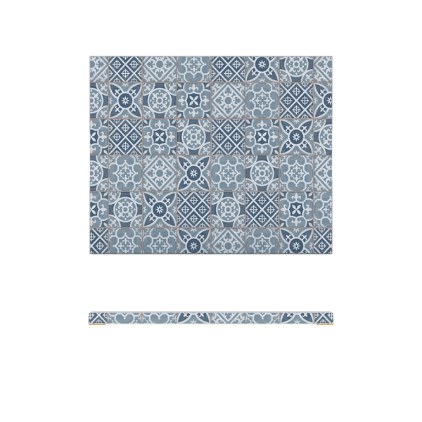GENWARE | BLUE MARRAKESH MELAMINE GN 1/2 SLAB 32.5 X 26.5CM | MK120828