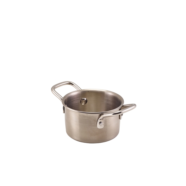 GENWARE | MINI STAINLESS STEEL CASSEROLE DISH 9.2 X 5.2CM X 12 | MSCD9