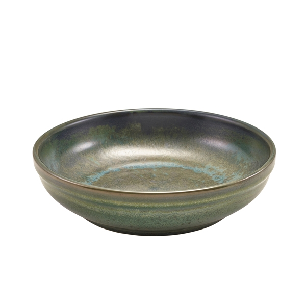 GENWARE | TERRA PORCELAIN AQUA GREEN COUPE BOWL 23CM X 6 | CB-PAG23