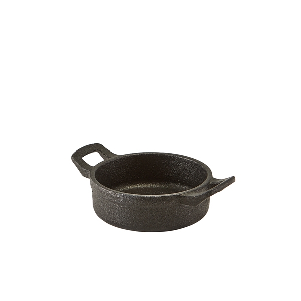 GENWARE | MINI CAST IRON ROUND EARED DISH 11 X 3.5CM X 6 | C113