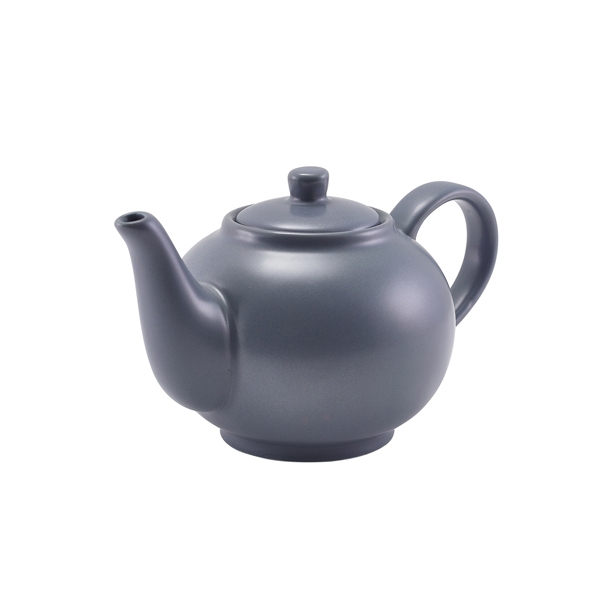 GENWARE | PORCELAIN MATT GREY TEAPOT 45CL X 6 | 393945MG