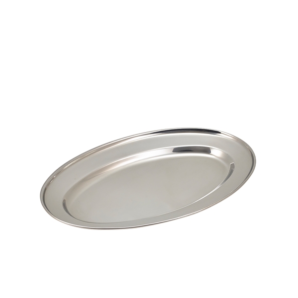 GENWARE | STAINLESS STEEL OVAL FLAT 35CM | 1464