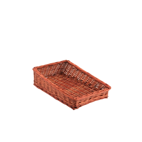 GENWARE | GENWARE WICKER DISPLAY BASKET 40 X 25 X 12 CM, 6 CM FRONT | WDB-4025S