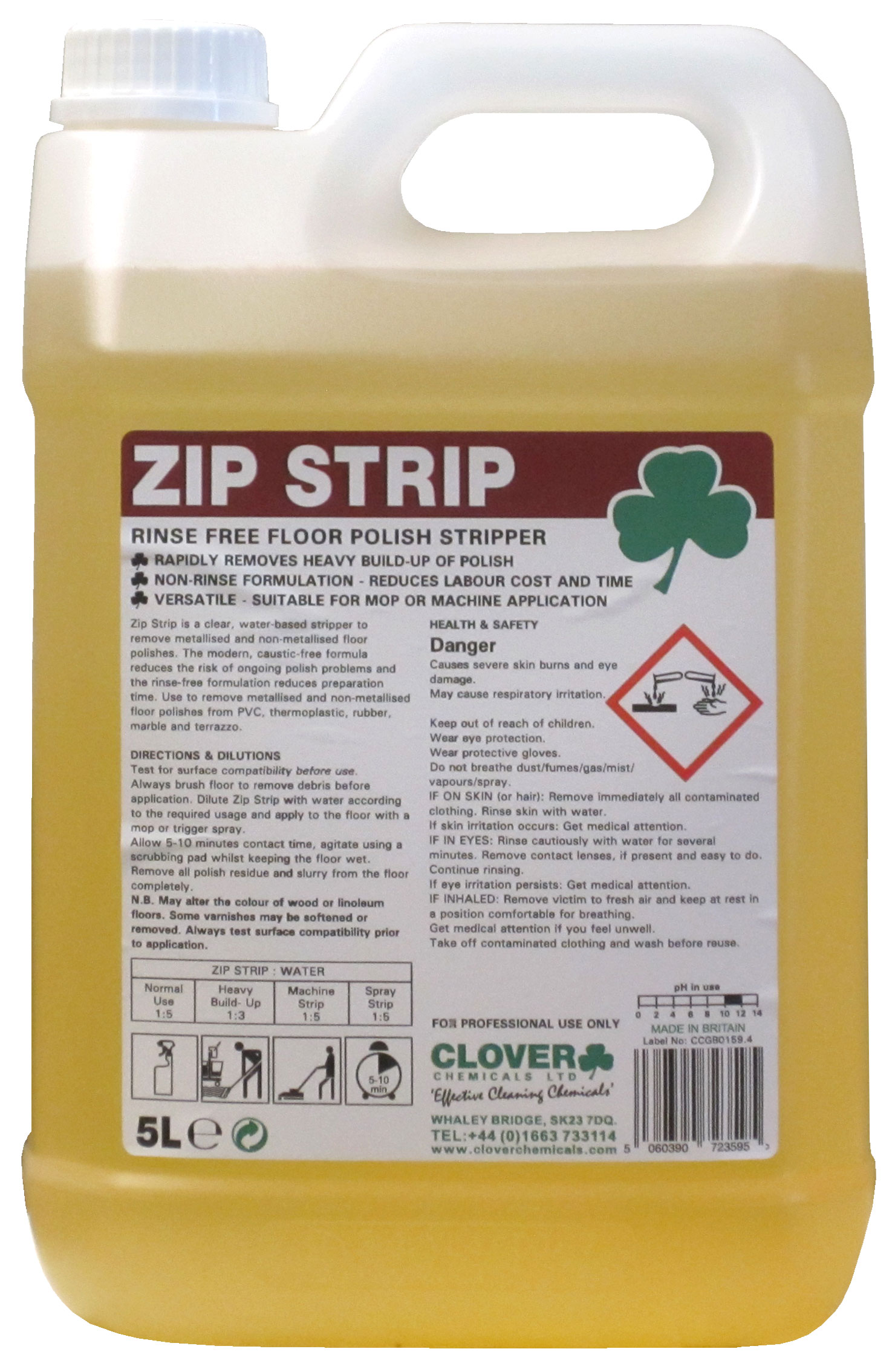 CLOVER (CHRISTEYNS) | 365 ZIP STRIP X 5 LTR | 365