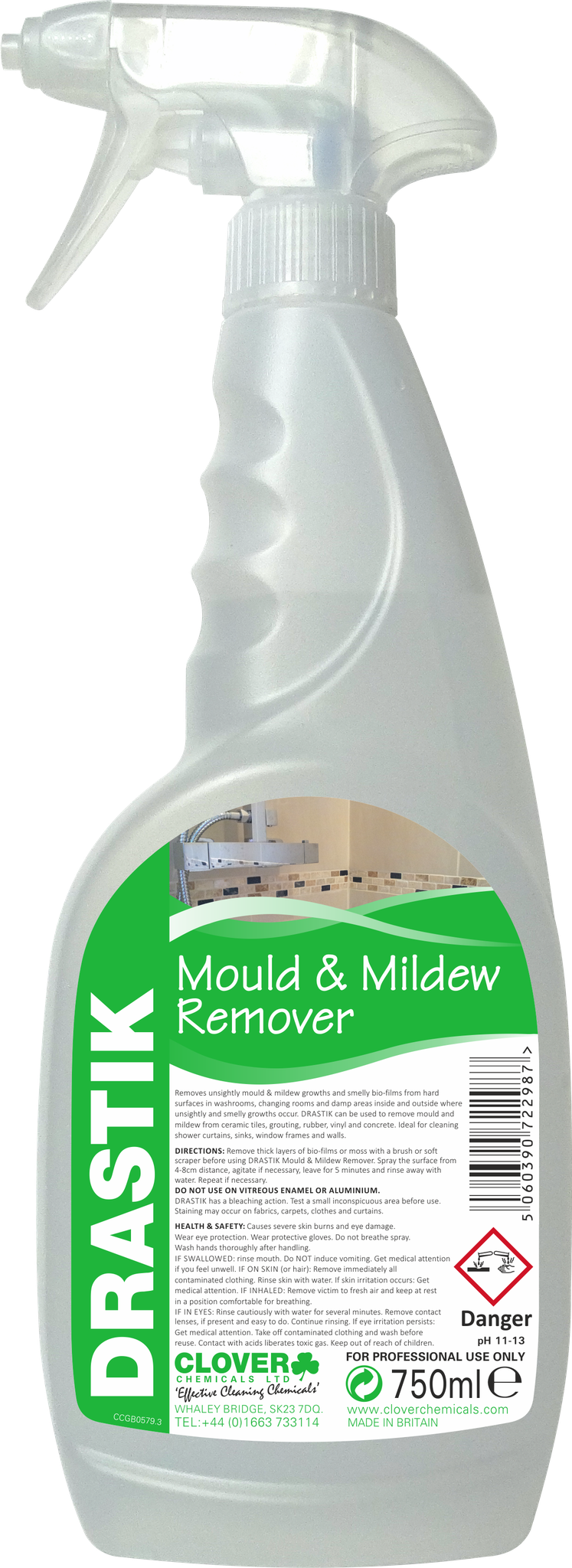 CLOVER (CHRISTEYNS) | DRASTIK MOULD & MILDEW REMOVER X 750 ML | 252