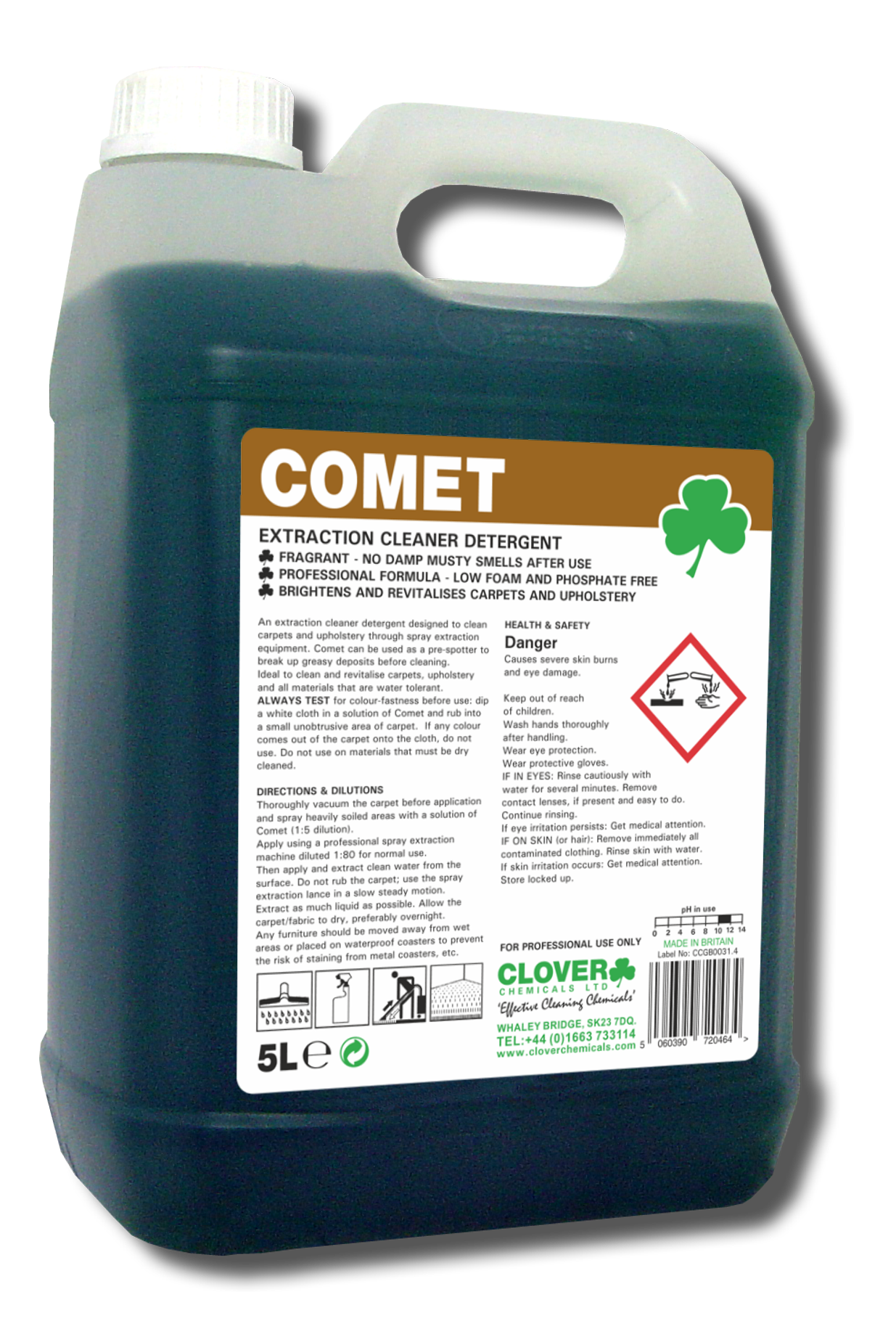 CLOVER (CHRISTEYNS) | COMET CARPET CLEANER X 5LTR | 306