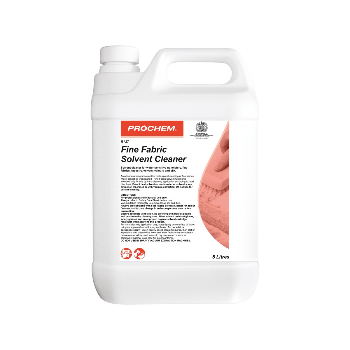 PROCHEM | FINE FABRIC SOLVENT CLEANER X 5LTR | B137-05 | 25103