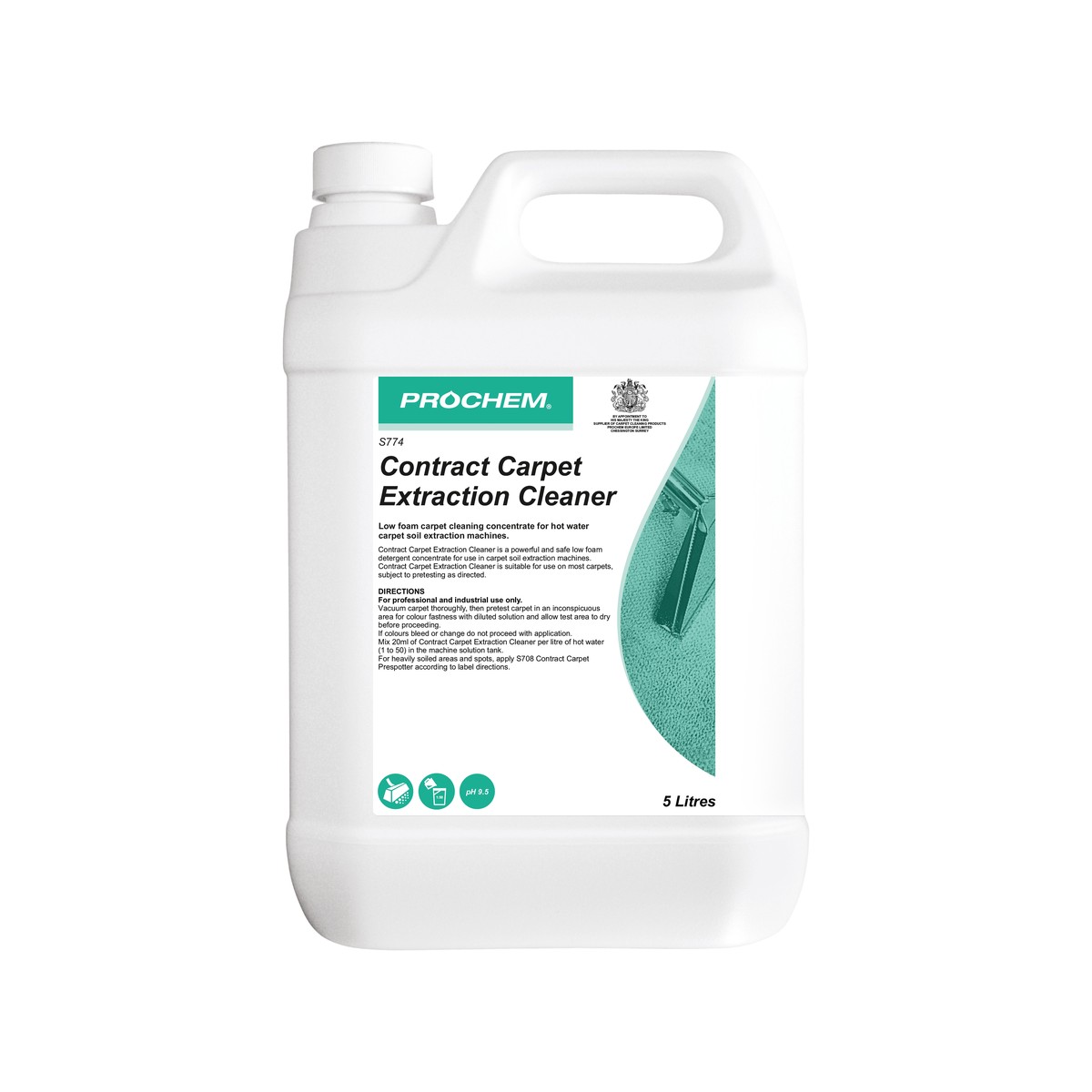 PROCHEM | CONTRACT CARPET EXTRACTION CLEANER X 5LTR | S774-05 | 25104