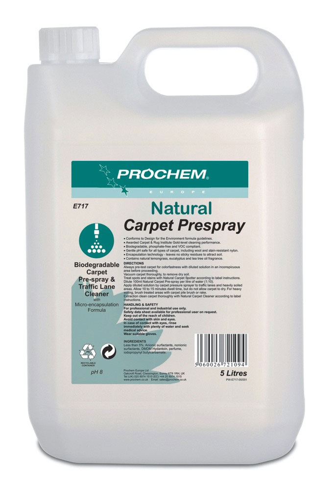 PROCHEM | NATURAL CARPET PRESPRAY X 5 LTR | E717-05