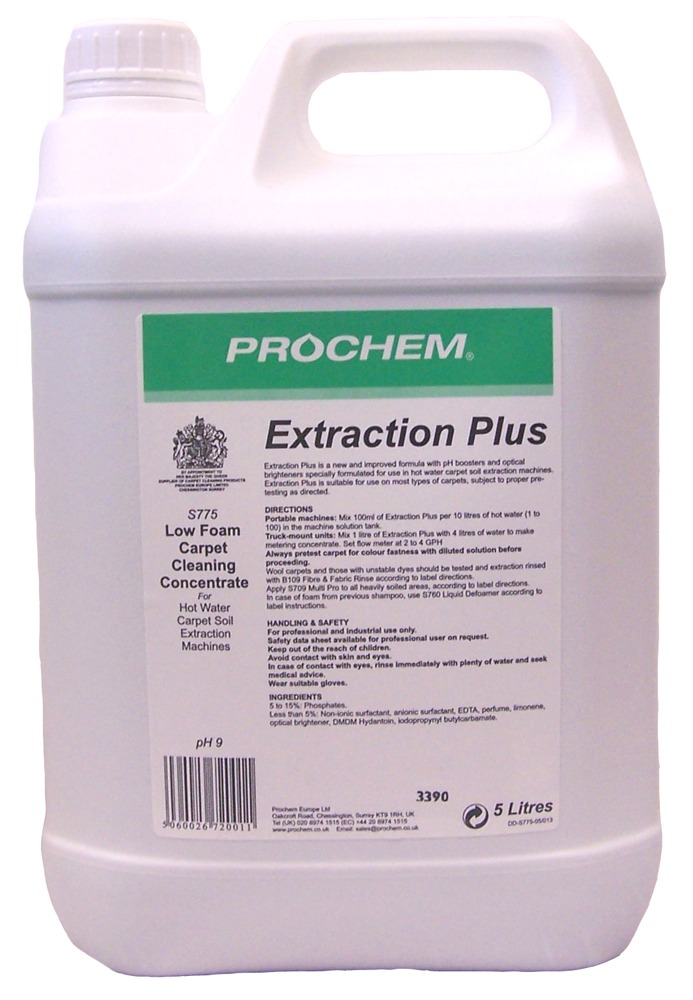 PROCHEM | EXTRACTION PLUS LIQUID DETERGENT X 5 LTR | S775-05