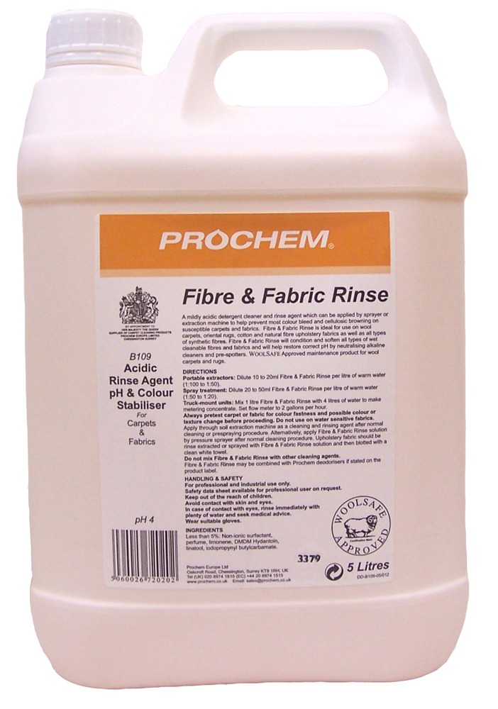 PROCHEM | FIBRE AND FABRIC RINSE X 5 LTR | B109-05