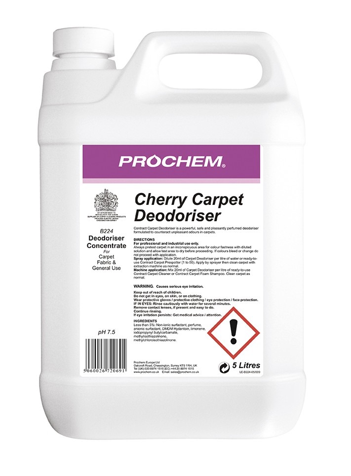 PROCHEM | CHERRY CARPET DEODORISER X 5 LTR | B224-05