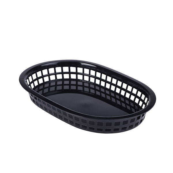 GENWARE | FAST FOOD BASKET BLACK 27.5 X 17.5CM X 6 | FFB27-B