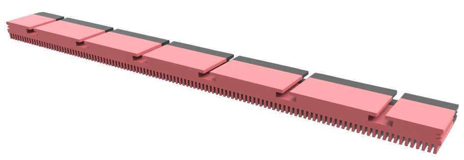 ESCATEQ | TREAD TEQ V PATTERN ESCALATOR CLEANING PAD 100CM | V-1000-40