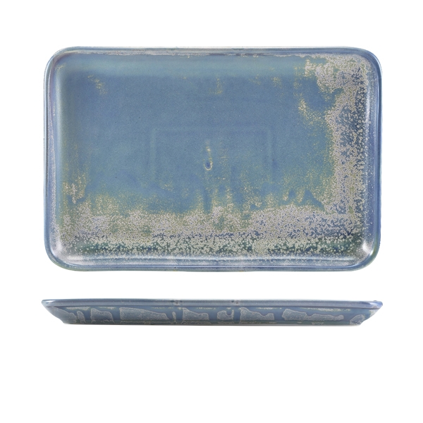 GENWARE | TERRA PORCELAIN SEAFOAM RECTANGULAR PLATTER 30 X 20CM X 3 | NR-PSF32