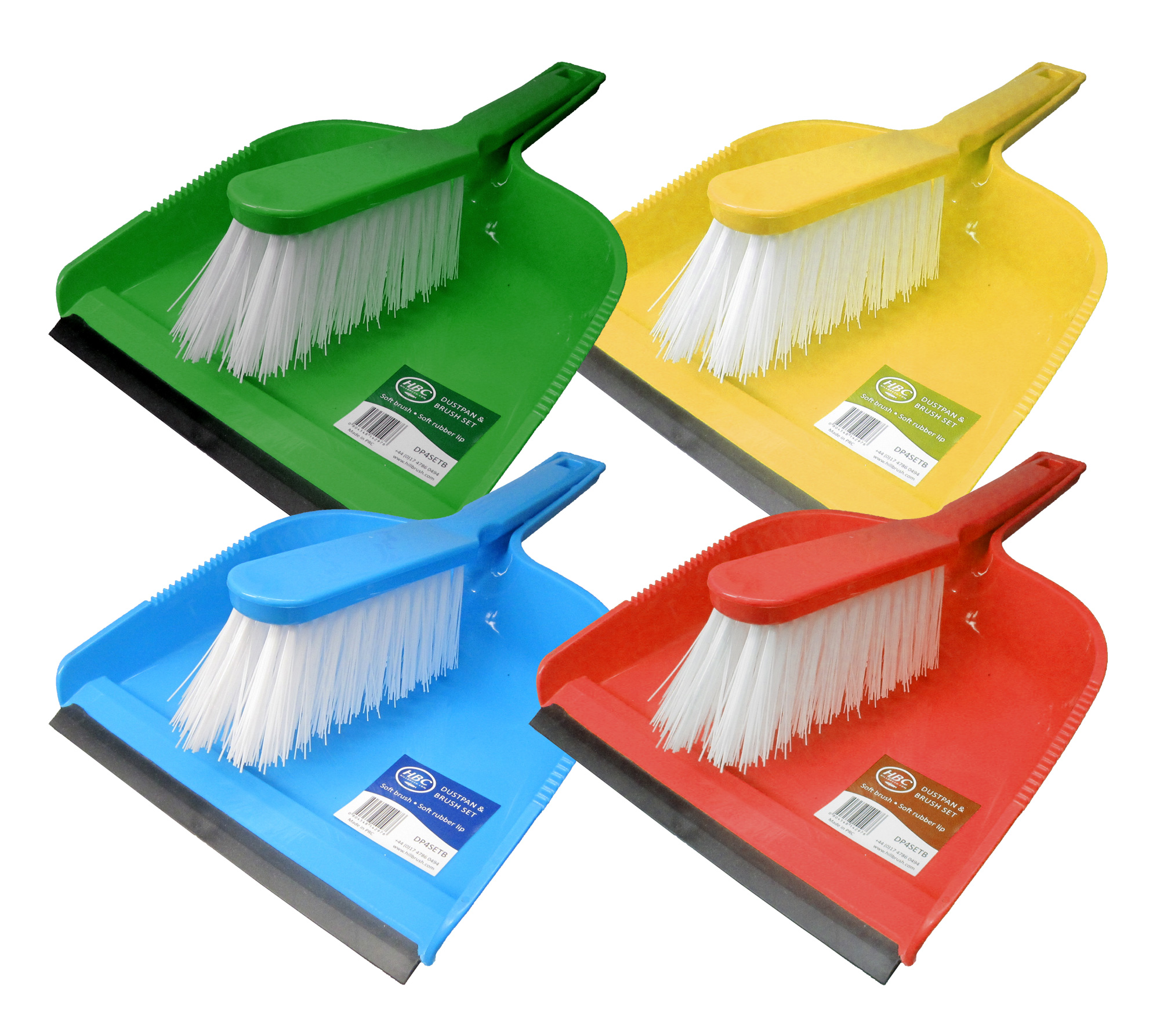 HILL BRUSH | PLASTIC DUSTPAN AND STIFF BRUSH | DP9SET