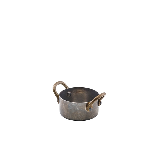 GENWARE | VINTAGE STEEL MINI CASSEROLE DISH 7 X 3.75CM X 6 | SCD7V